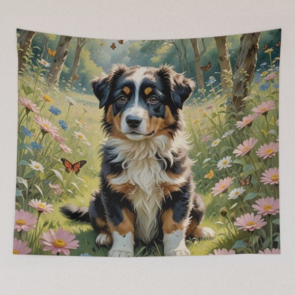 Item preview, Australian Shephard Puppy designed and sold by Wags & Tails.