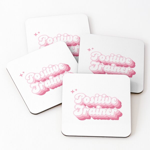 Artikelvorschau, Positive Trainer Pink Retro Typografie entworfen und verkauft von KodiakGoods.