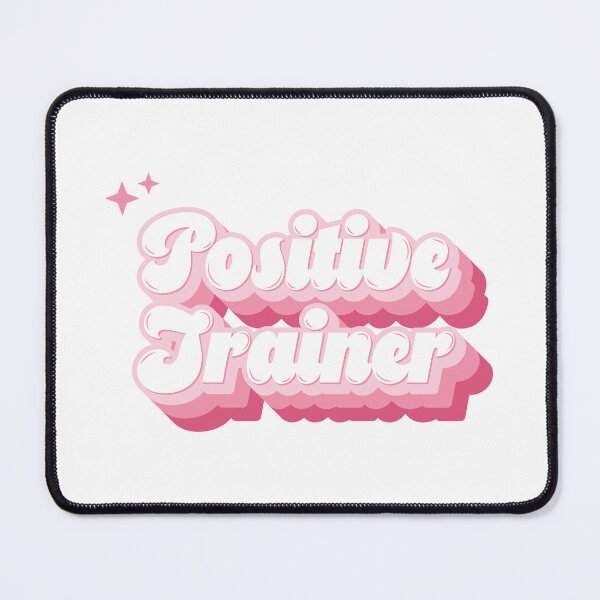 Item preview, Positive Trainer Pink Retro Typography designed and sold by KodiakGoods.