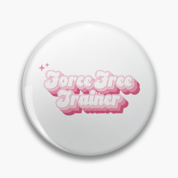 Item preview, Force Free R+ Trainer Pink Retro Typography designed and sold by KodiakGoods.