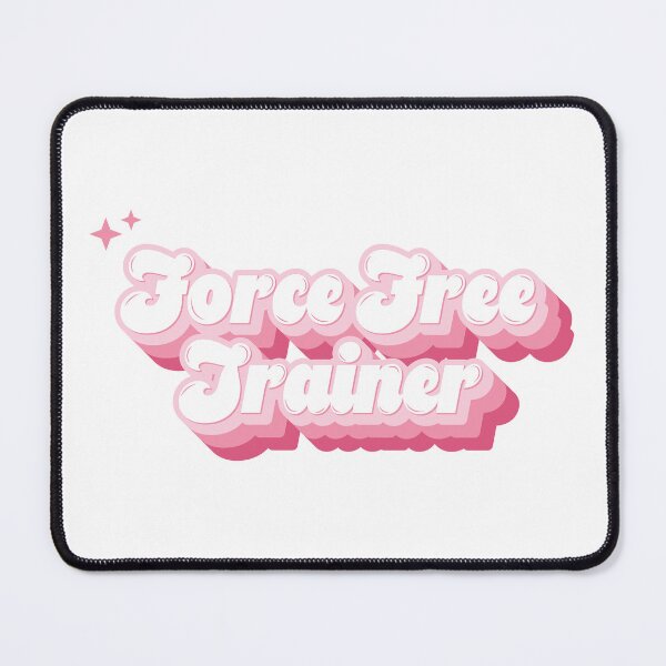 Item preview, Force Free R+ Trainer Pink Retro Typography designed and sold by KodiakGoods.