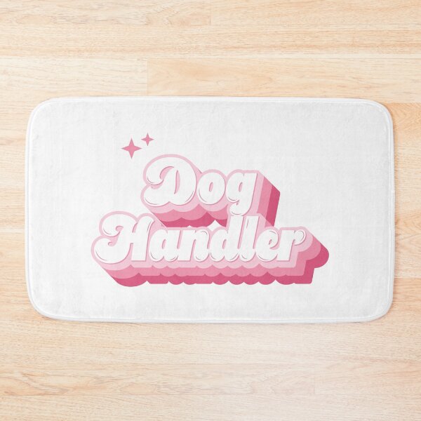 Item preview, Dog Handler Pink Retro Typography designed and sold by KodiakGoods.