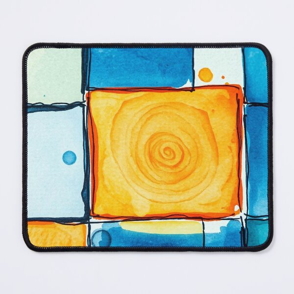 Item preview, Vibrant Abstract Squares With Spiral Detail designed and sold by ChrisButler.