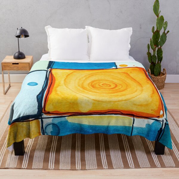 Item preview, Vibrant Abstract Squares With Spiral Detail designed and sold by ChrisButler.