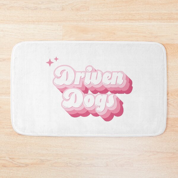 Item preview, Driven Dogs Pink Retro Typography designed and sold by KodiakGoods.