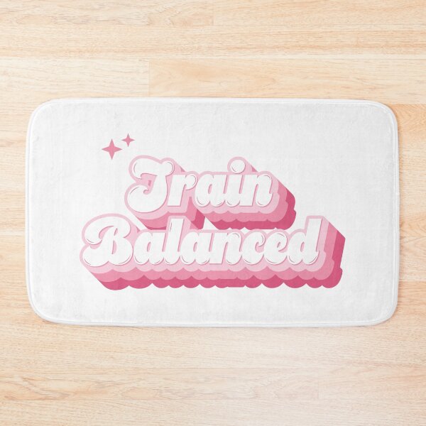 Item preview, Train Balanced Pink Retro Typography designed and sold by KodiakGoods.