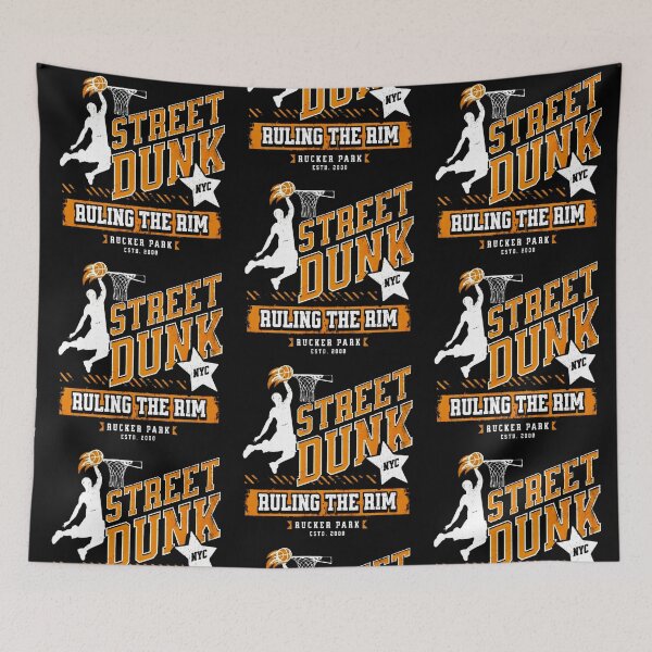 Item preview, Street Dunk Ruling The Rim Rucker Park NYC Street Basketball, For Basketball Lover designed and sold by Matt_Smith.