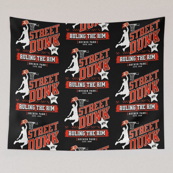 Item preview, Street Dunk Ruling The Rim Rucker Park NYC Street Basketball, For Basketball Lover designed and sold by Matt_Smith.