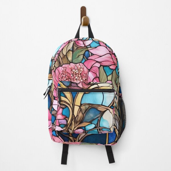 Item preview, Stained Glass Blossom, Artistic Floral Print, Pink Tone designed and sold by PixelStoneDesign .
