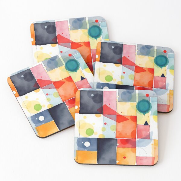 Item preview, Colorful Abstract Geometric Shapes designed and sold by ChrisButler.
