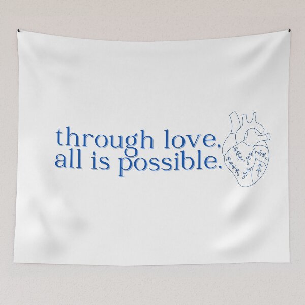 Item preview, "through love, all is possible." -crescent city, sjm designed and sold by madebysam :).
