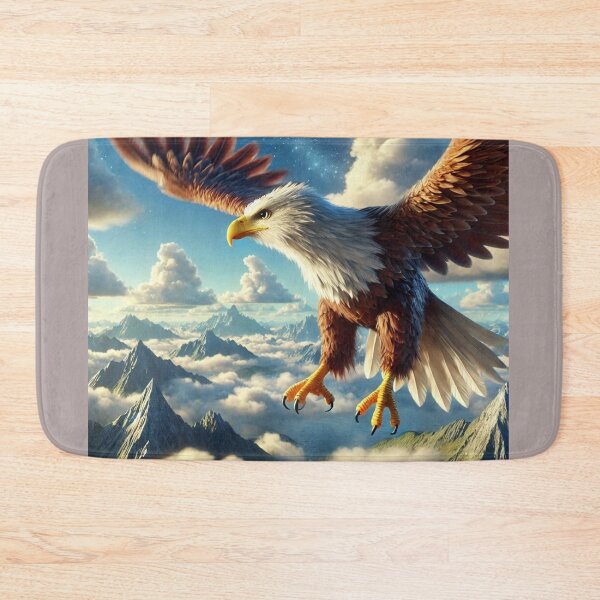 Item preview, Eagle Soaring Above the Clouds with Open Wings designed and sold by choder61.