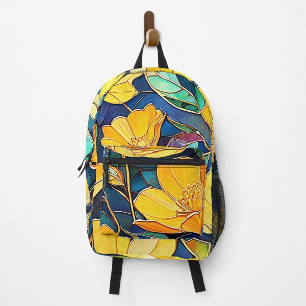 Item preview, Stained Glass Blossom, Artistic Floral Print, Yellow Tone designed and sold by PixelStoneDesign .