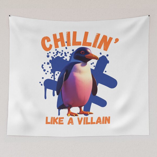 Item preview, Penguin Chillin’ Like a Villain designed and sold by pUNKnown.