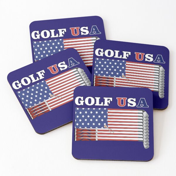 Item preview, Golf Clubs American flag designed and sold by Island Gift Lounge.