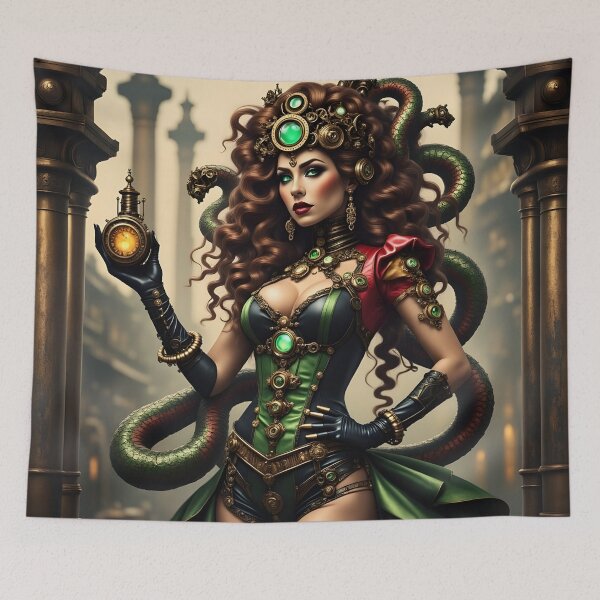 Item preview, Steampunk Medusa designed and sold by MedusaFrost Creations.