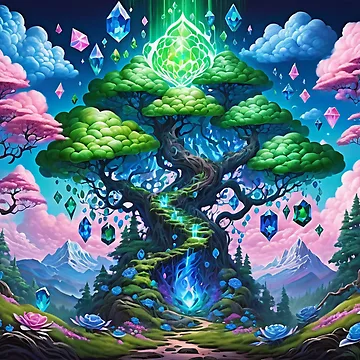 Artwork thumbnail, Crystal tree by RJsphotography and More