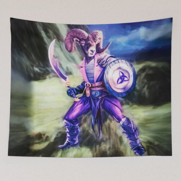 Item preview, Ram Warrior designed and sold by Ilona Abou-Zolof.