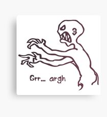 Grr Argh Monster Ombre Colours - Buffy the Vampire Slayer, Mutant Enemy, 90s, BTVS, Zombie, Joss Whedon, Buffyverse, Monster, Vampire, Grrr Arrgh Canvas Print