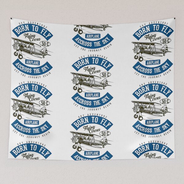 Item preview, Sky Adventure Born To Fly Airplane Across The Sky Let The Journey Begin Vintage Airplane designed and sold by Matt_Smith.