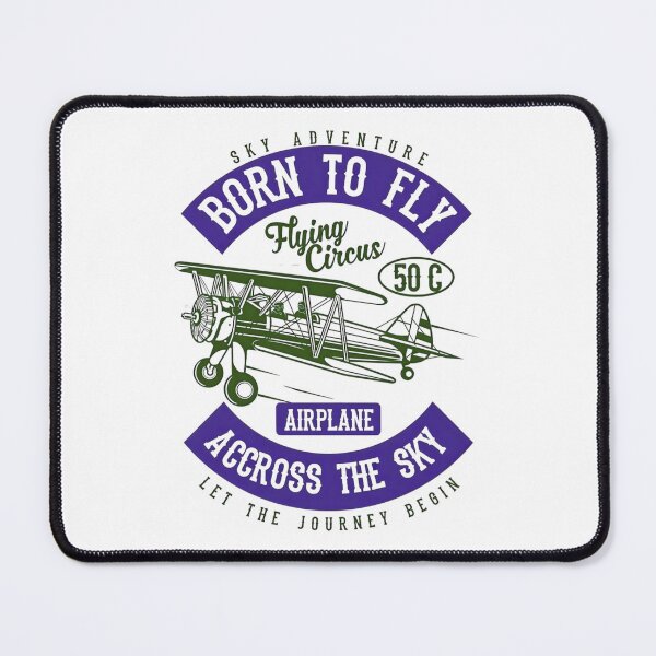 Item preview, Sky Adventure Born To Fly Airplane Across The Sky Let The Journey Begin Vintage Airplane designed and sold by Matt_Smith.