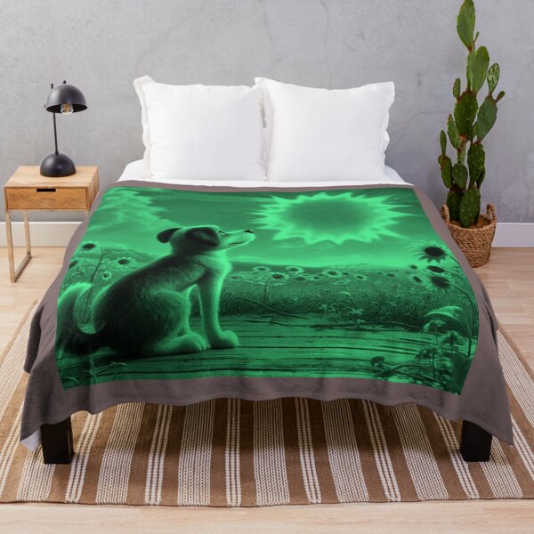 Item preview, Sunny Dog Adoring Sun in a Sunflower Field designed and sold by choder61.