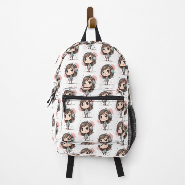 Item preview, Cool kawaii young girl wearing headphones designed and sold by glenwith1na.