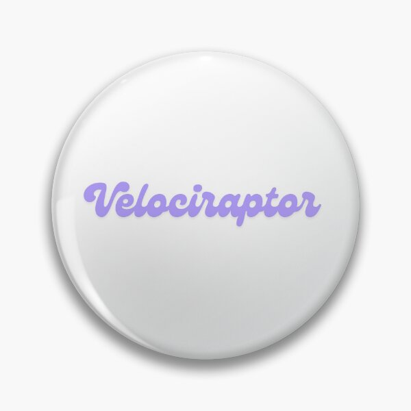 Item preview, Retro Velociraptor Dinosaur Purple Font designed and sold by KateWiseArt.