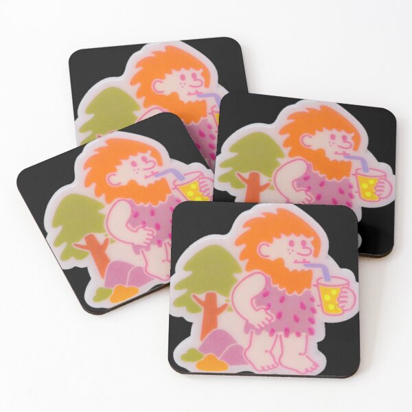 Item preview, Caveman Drinking a Milkshake - Retro Nostalgic Inspired designed and sold by bearslover.