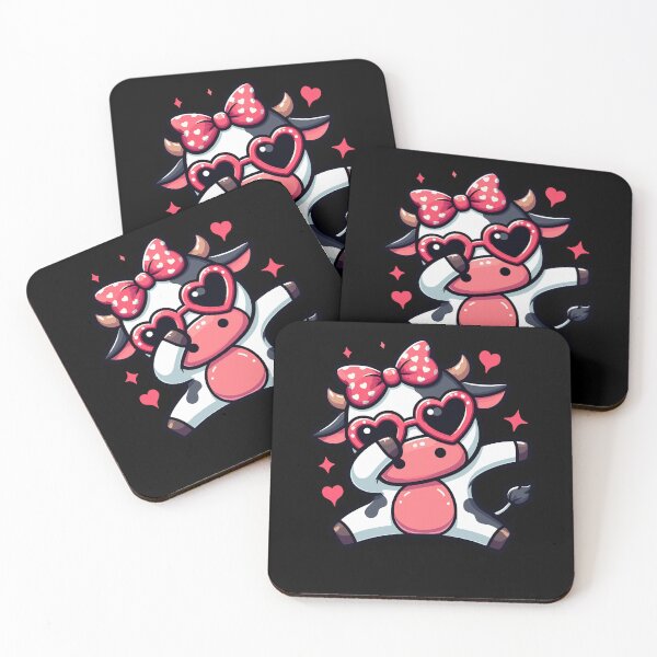 Item preview, Dabbing Dance Cow Heart Sunglasses designed and sold by Artistoos.