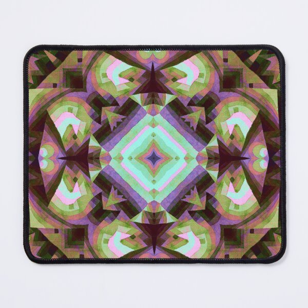 Item preview, Purple And Green Kaleidoscope With Central Diamond designed and sold by KeksWorkroom.