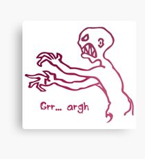 Grr Argh Monster Ombre Colours - Buffy the Vampire Slayer, Mutant Enemy, 90s, BTVS, Zombie, Joss Whedon, Buffyverse, Monster, Vampire, Grrr Arrgh Metal Print