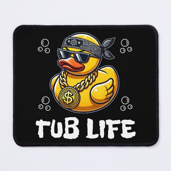 Item preview, Tub Life Cool Rubber Duckie  designed and sold by MaxOutDesign.