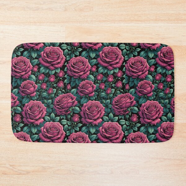 Item preview, Gothic Pink Roses Seamless Pattern - Dark Easthetic Lovers designed and sold by Wiss2Arts.