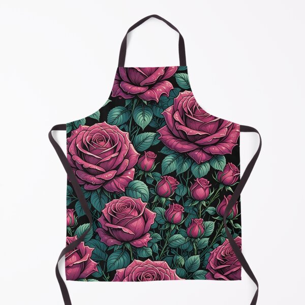 Item preview, Gothic Pink Roses Seamless Pattern - Dark Easthetic Lovers designed and sold by Wiss2Arts.