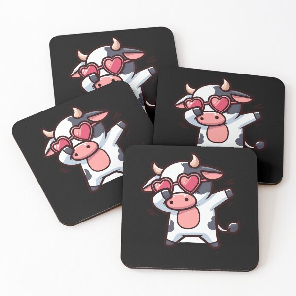 Item preview, Dabbing Dance Cow Heart Sunglasses designed and sold by Artistoos.