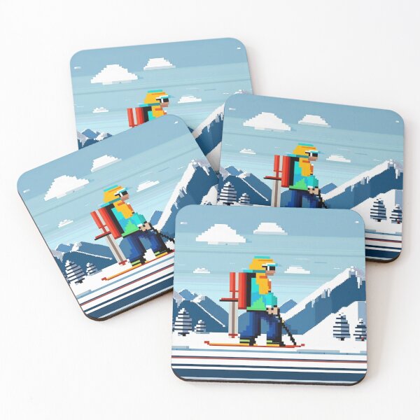 Artikelvorschau, Backcountry Ski Bum Pixel entworfen und verkauft von Tumblestwo.