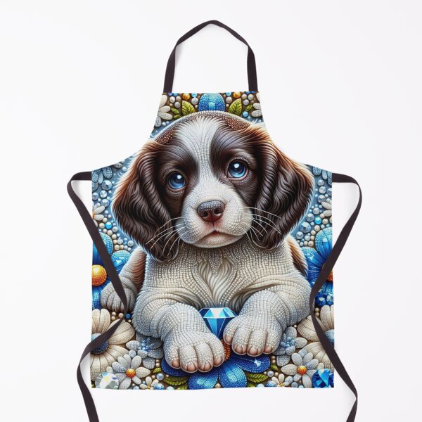 Item preview, English Springer Spaniel Puppy Diamonds and Gems designed and sold by Wags & Tails.
