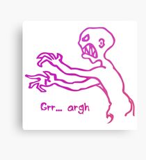 Grr Argh Monster Ombre Colours - Buffy the Vampire Slayer, Mutant Enemy, 90s, BTVS, Zombie, Joss Whedon, Buffyverse, Monster, Vampire, Grrr Arrgh Metal Print