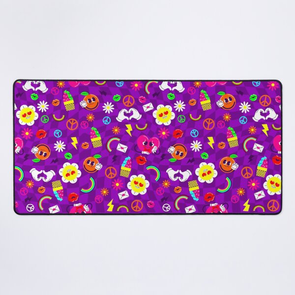 Item preview, 1960s valentines peace sign groovy rainbow purple designed and sold by Gossip Rag.