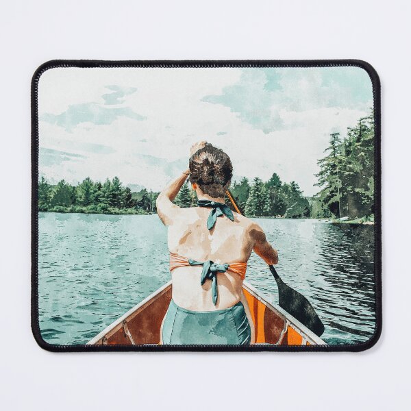 Item preview, Row Your Own Boat | Woman Empowerment Confidence Painting | Positive Growth Mindset Boho Adventure designed and sold by 83oranges.com.