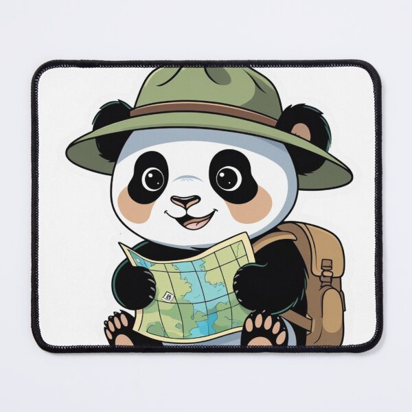 Item preview, Adventurous Panda with Map designed and sold by Spicex2.