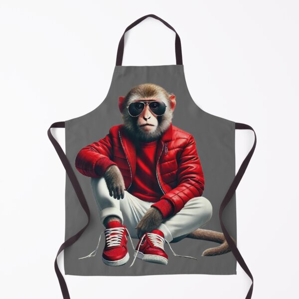 Item preview, A stylish monkey dressed in red designed and sold by ArtyRed.