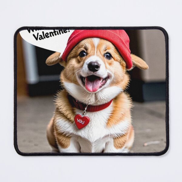Item preview, Stuttering Valentine Corgi designed and sold by vernonplatt.