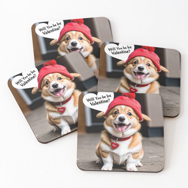 Item preview, Stuttering Valentine Corgi designed and sold by vernonplatt.