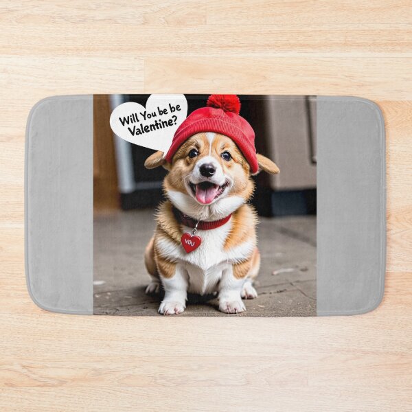 Item preview, Stuttering Valentine Corgi designed and sold by vernonplatt.