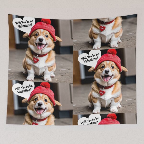 Item preview, Stuttering Valentine Corgi designed and sold by vernonplatt.
