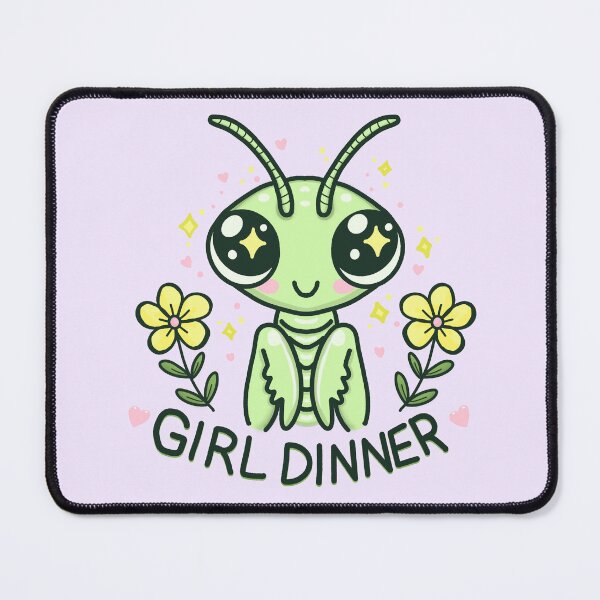 Item preview, Girl Dinner Cute Praying Mantis designed and sold by FerntasticArt.