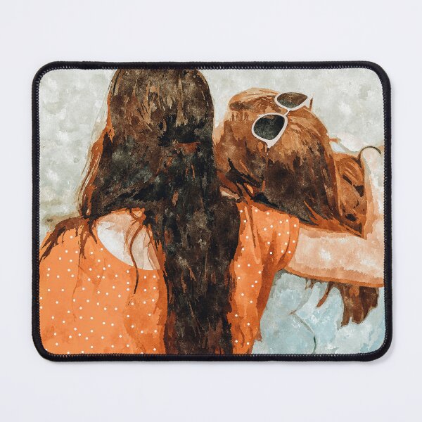 Item preview, Soul Sisters | Modern Bohemian Friendship BFF Fashion | Friends Companion Summer Travel Painting designed and sold by 83oranges.com.