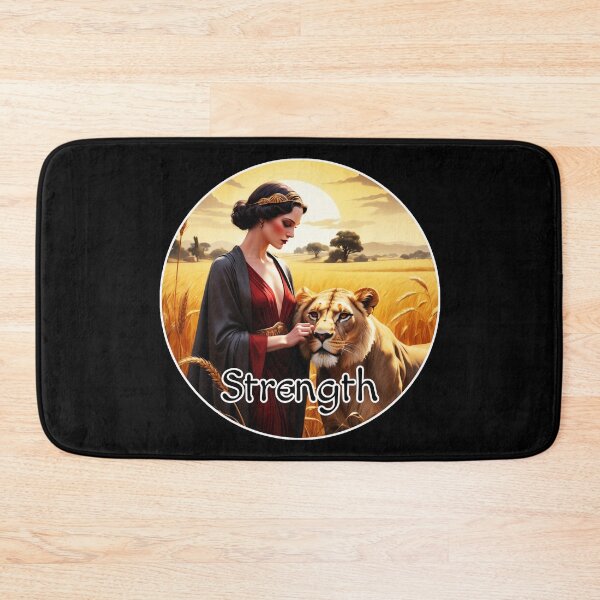 Item preview,  Major Arcana Tarot Cards - Strength Powerful Woman with Lion designed and sold by Pixel Waite.